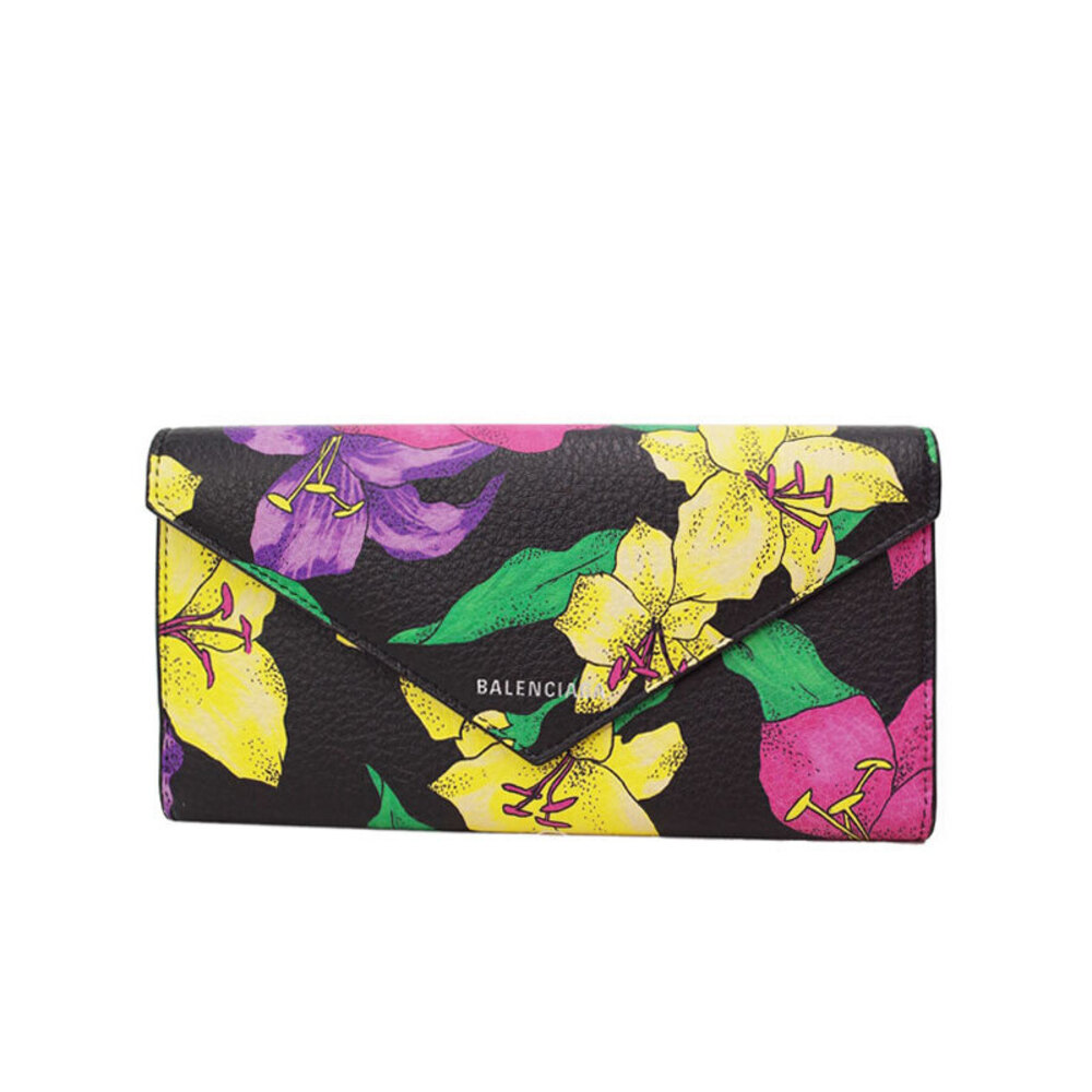 Balenciaga PAPIER Zip Around Slim Money Wallet Bifold Long
